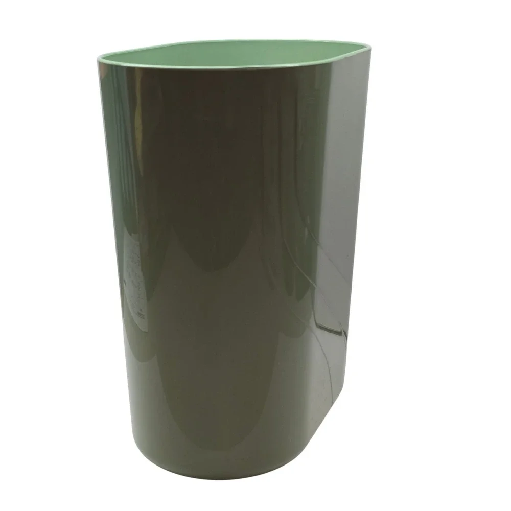 Rubbermaid 7612 Wastebasket Vintage Sage Green Oval Trash Can Retro MCM Style